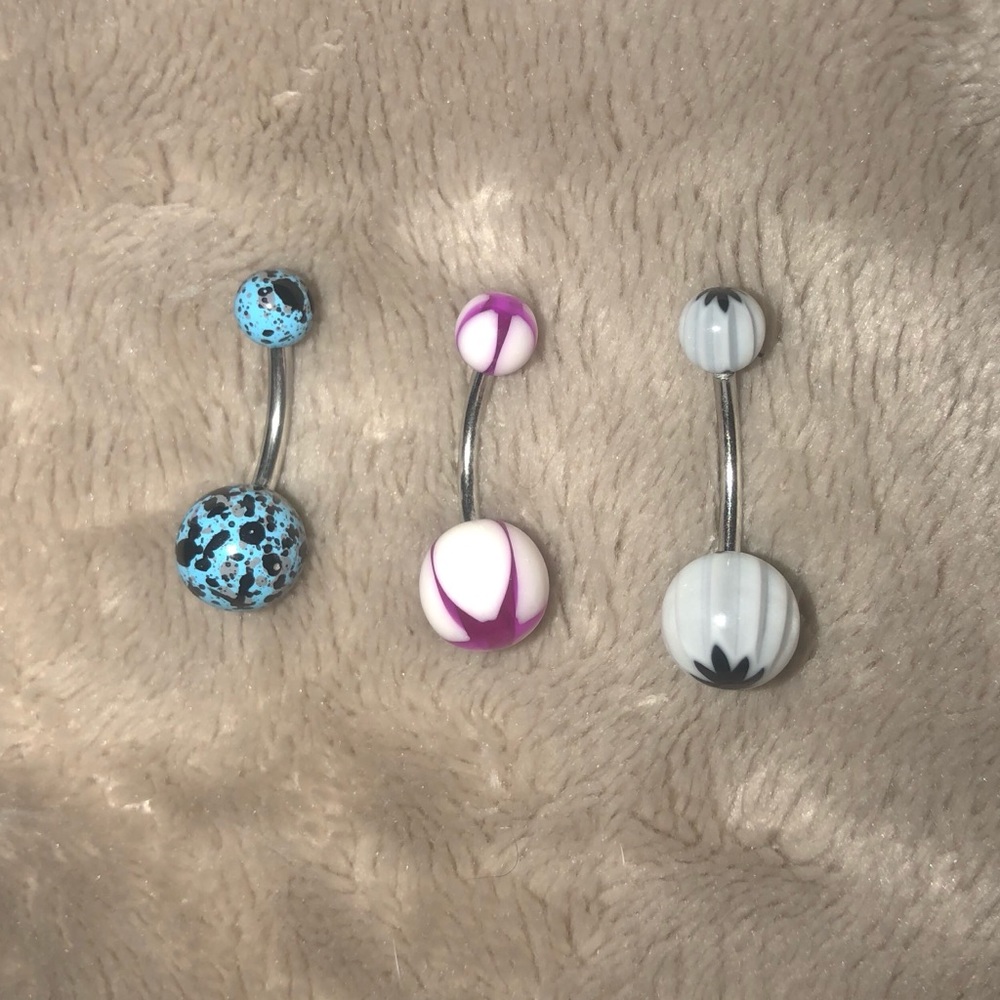 Belly button rings bundle